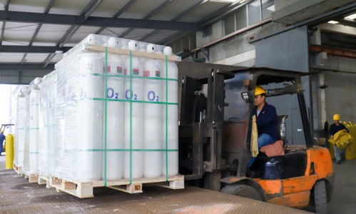 上虞生产的1000个医用氧气瓶急发非洲